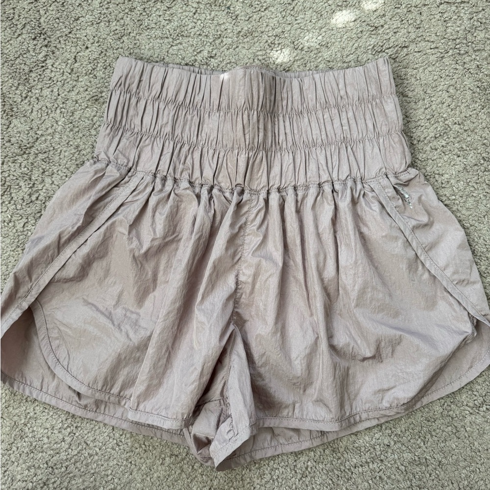 Purple free people movement shorts